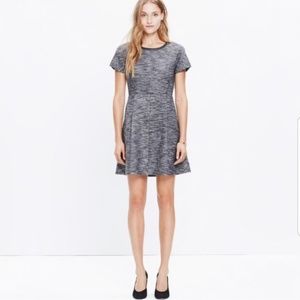 Madewell a-line skater dress in tweed